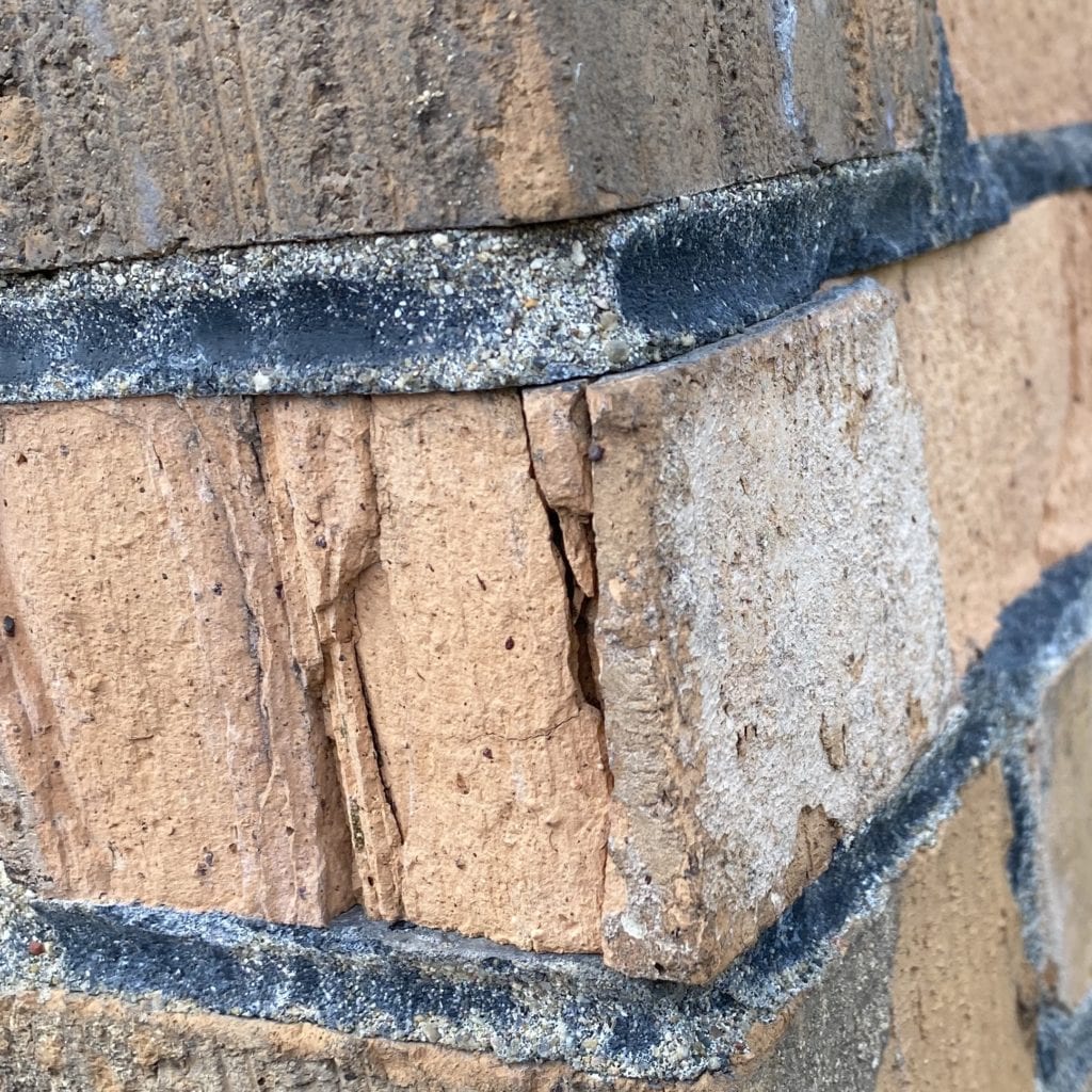 Failing Brick - Spalling bricks